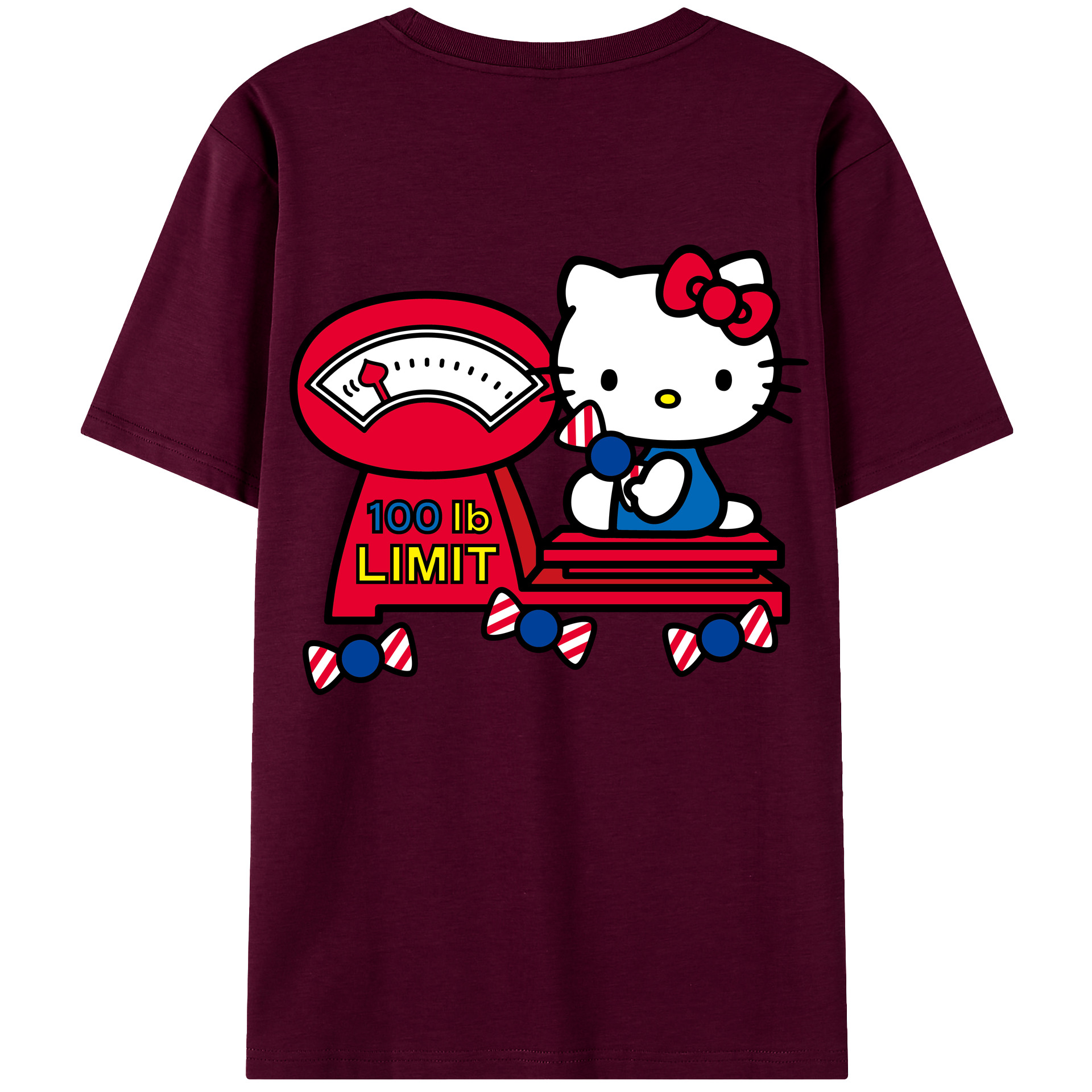 （画像用） Hello Kitty ハローキティ レディース半袖Tシャツ(バックプリント)